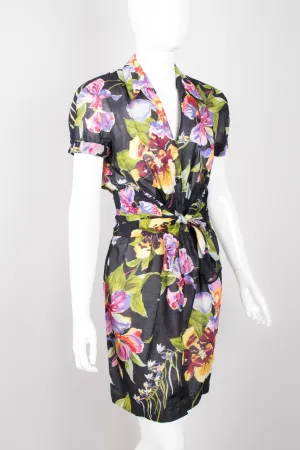Floral Tie-Front Dress