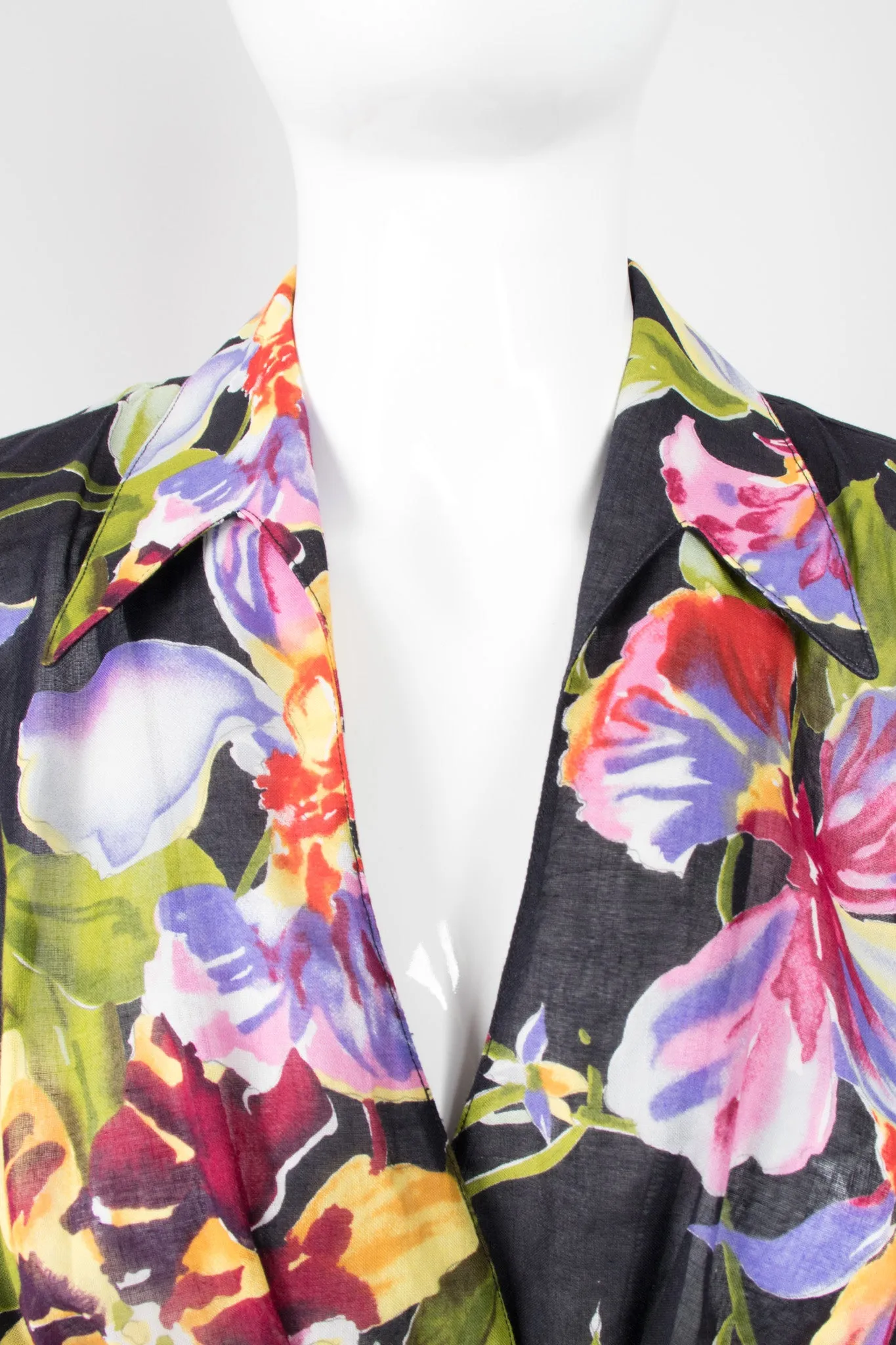 Floral Tie-Front Dress