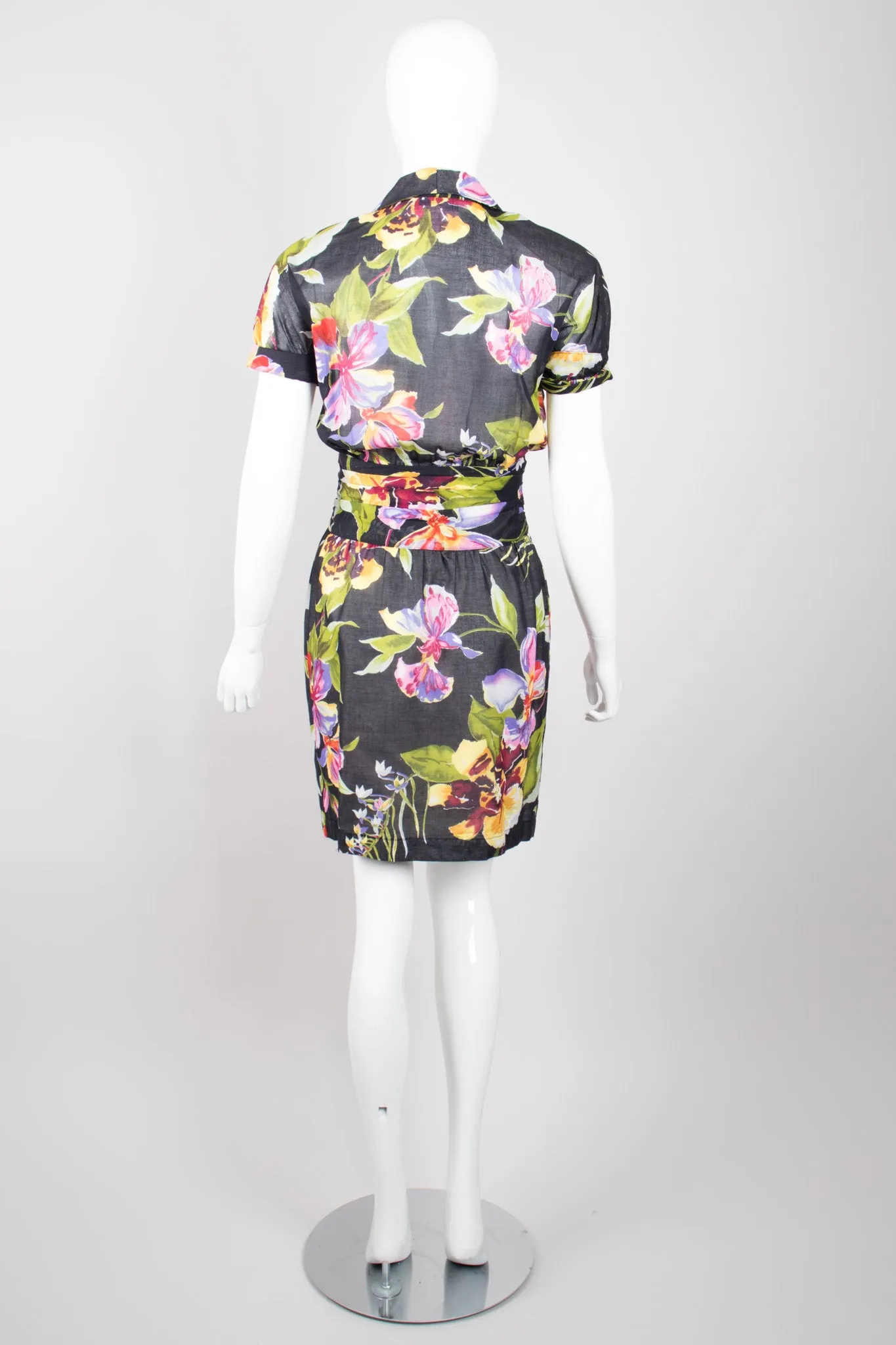 Floral Tie-Front Dress