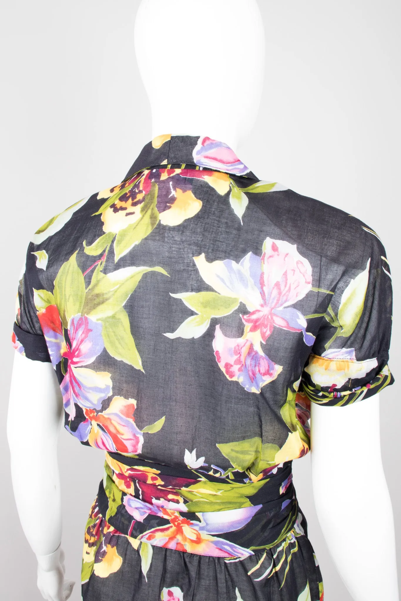 Floral Tie-Front Dress
