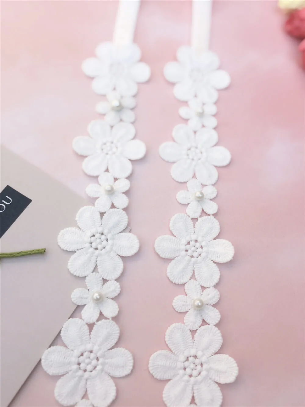 Flower Pearl Bra Strap