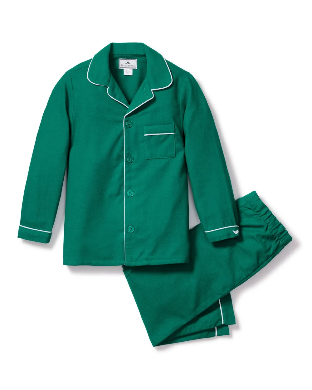 Forest Green Flannel Pajama Set
