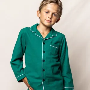 Forest Green Flannel Pajama Set