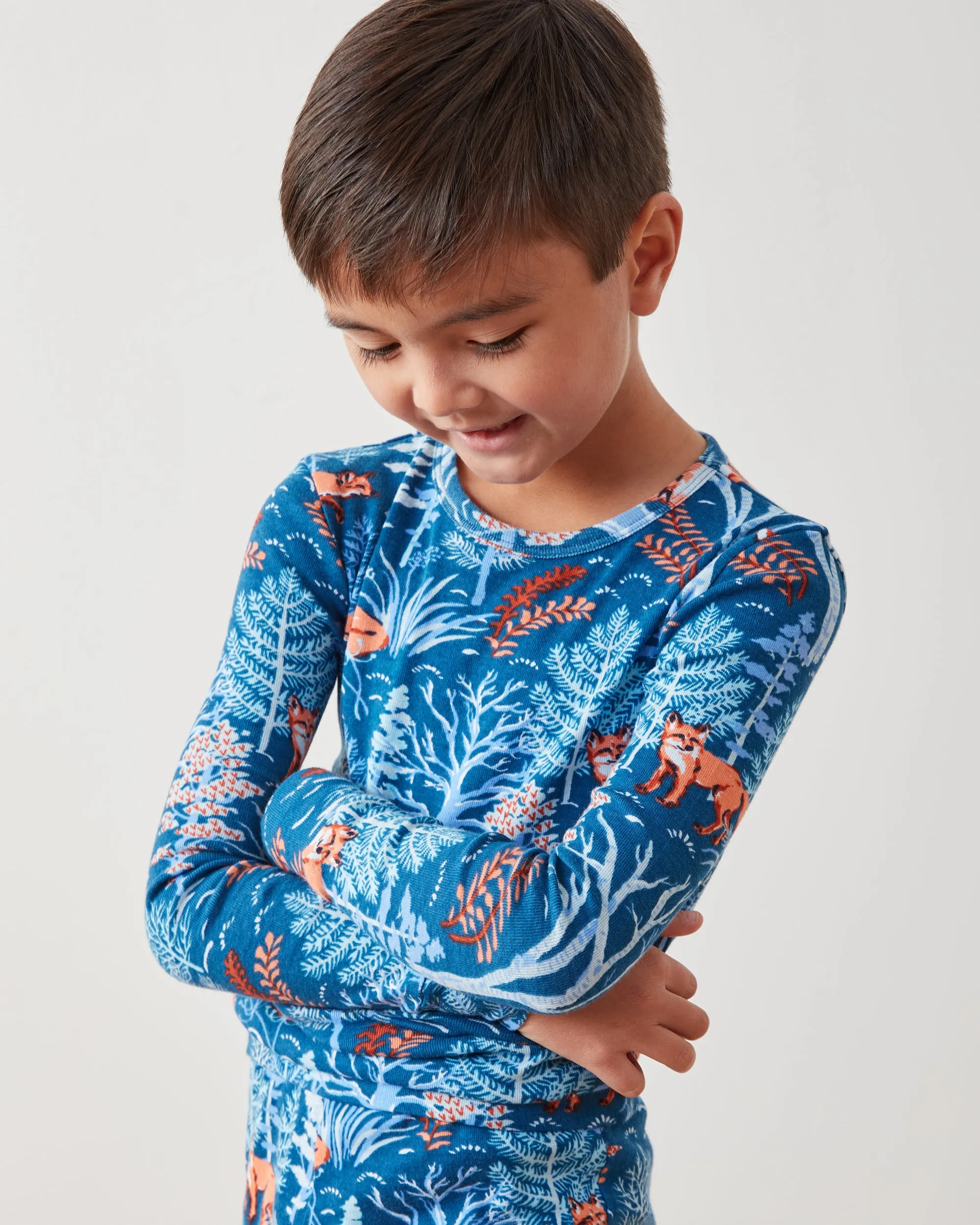 Fox & Folklore - Kids PJ Set - Indigo