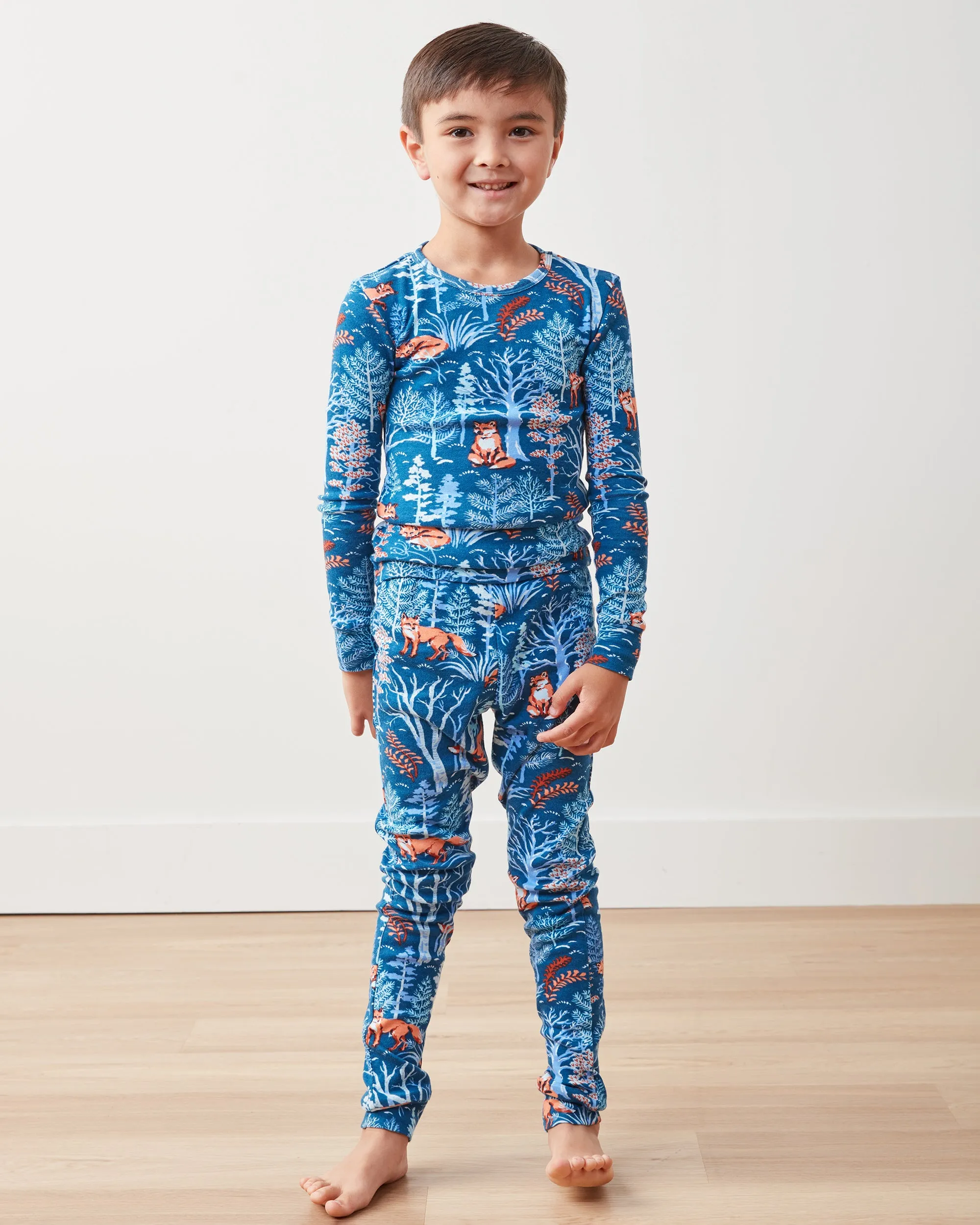 Fox & Folklore - Kids PJ Set - Indigo