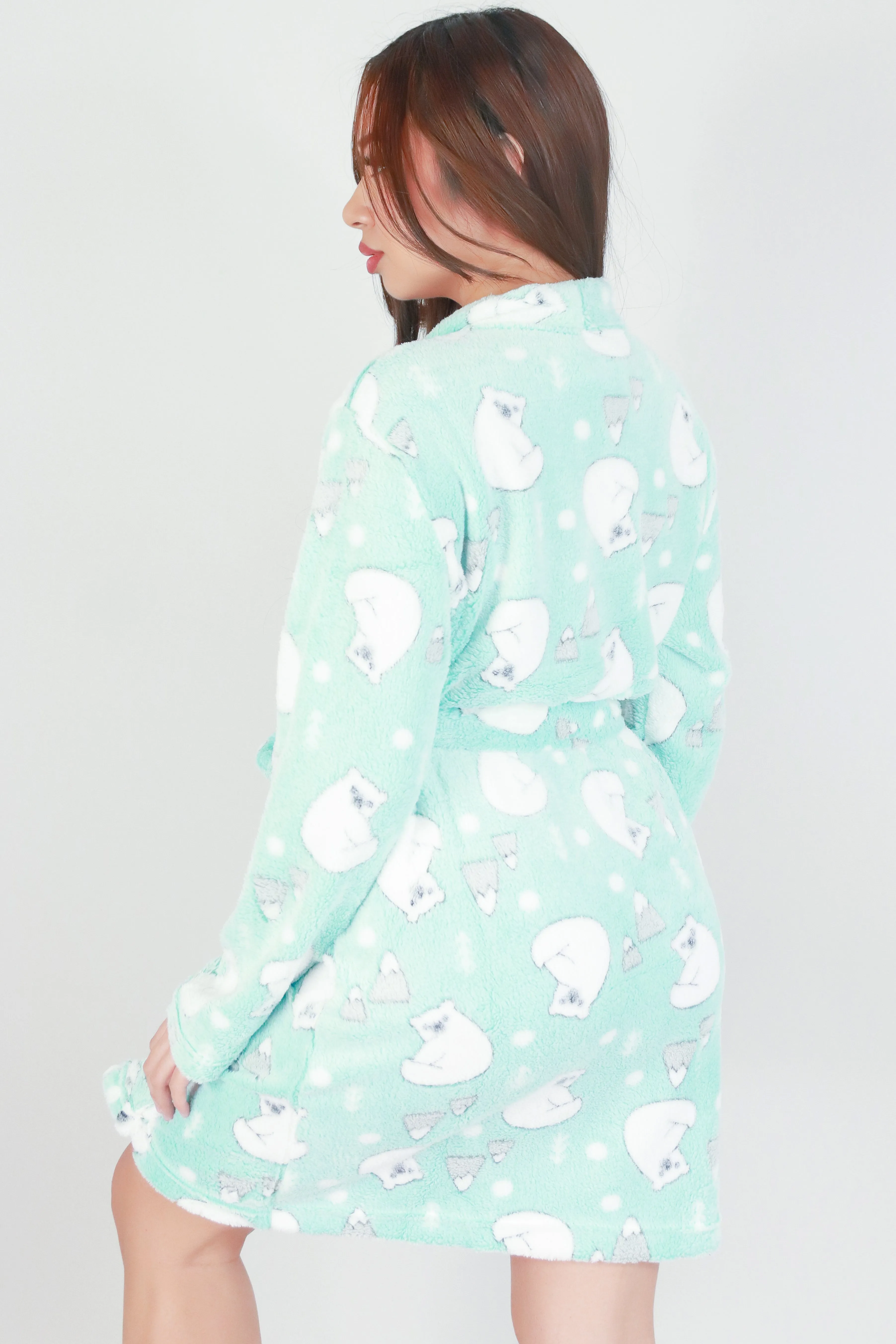 FUZZY POLAR BEAR ROBE