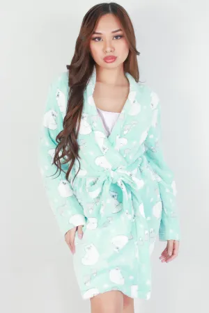 FUZZY POLAR BEAR ROBE