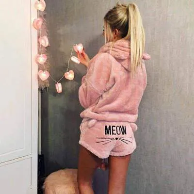 Ginger Meow Two Piece Pajamas