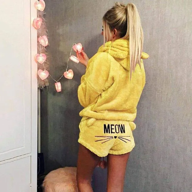Ginger Meow Two Piece Pajamas