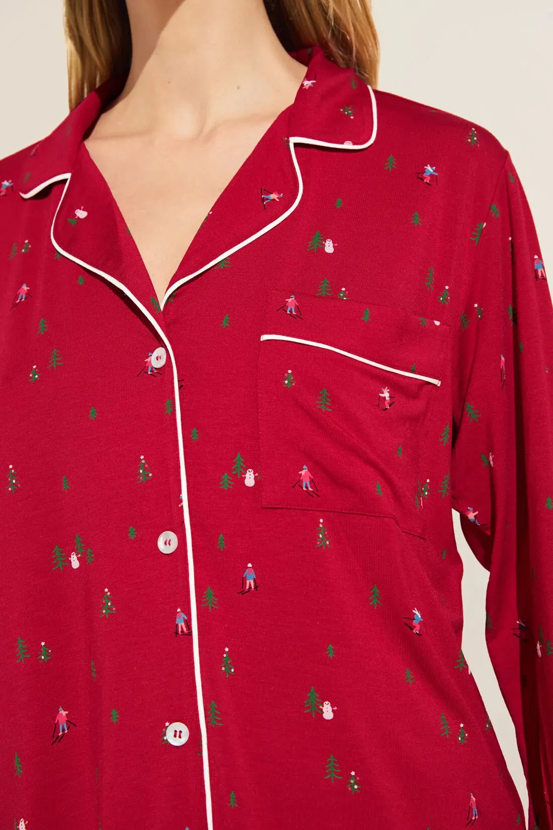 Gisele Printed Tencel Modal Long PJ Set