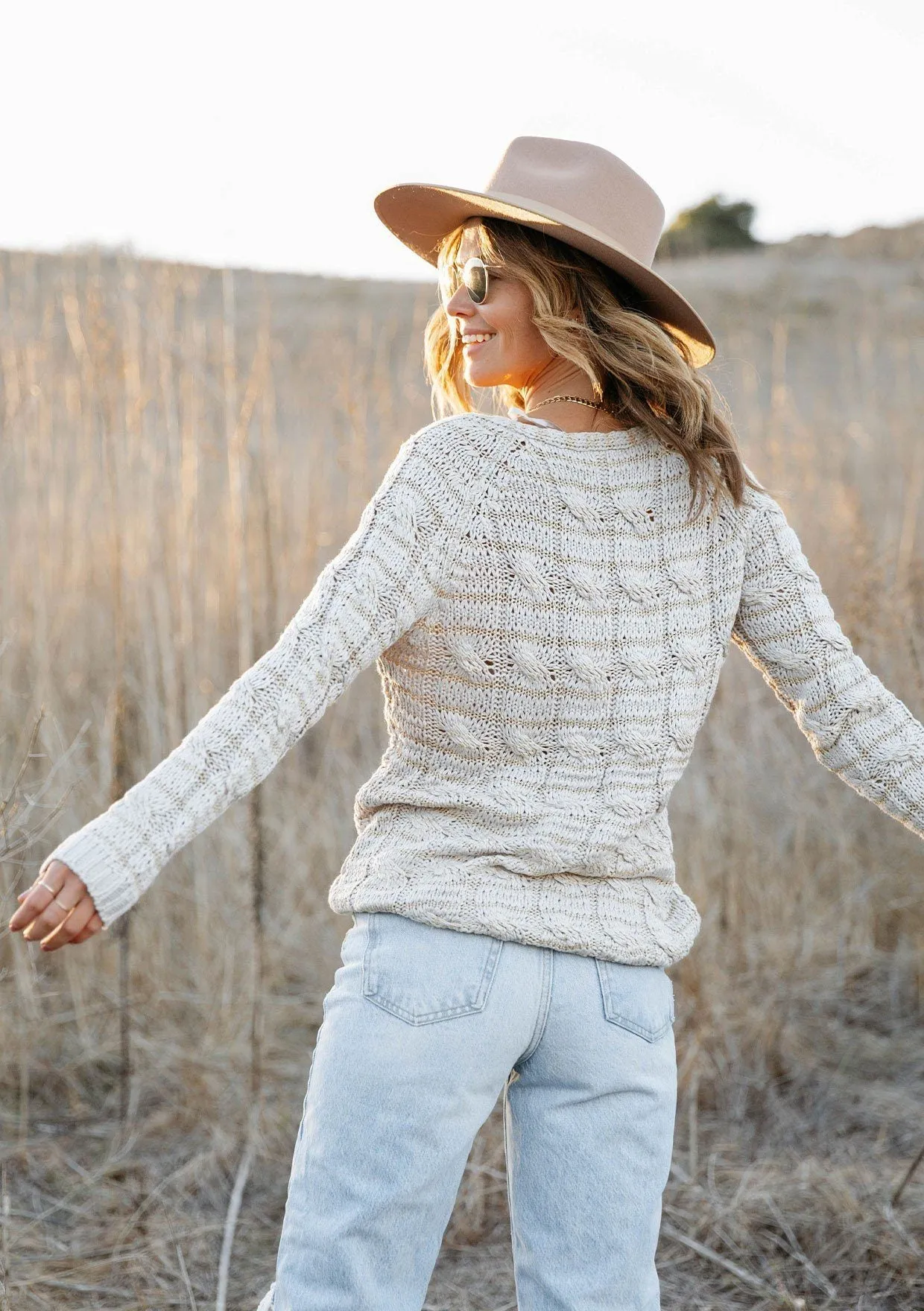 Gold Dust Striped Sweater