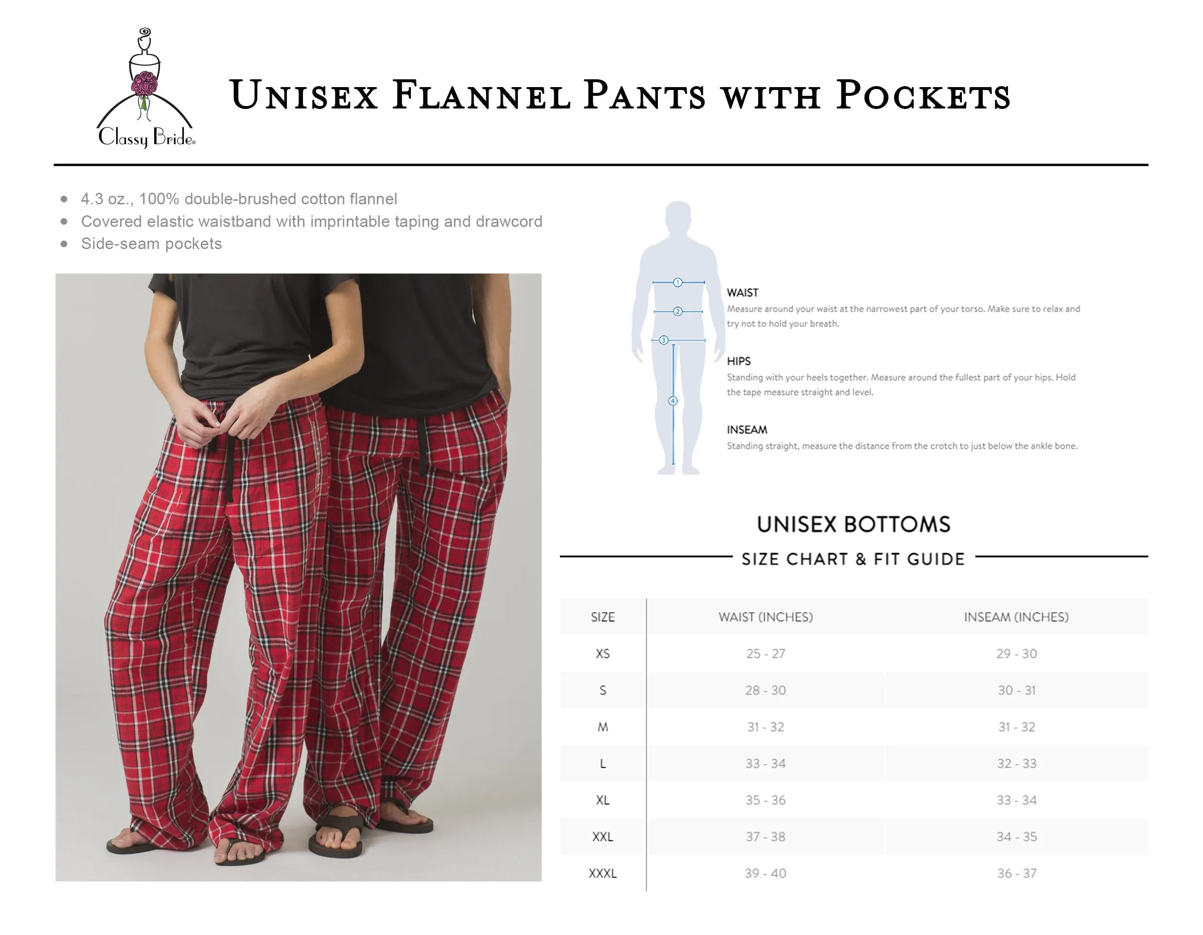 Groom Flannels - Navy and Columbia Blue