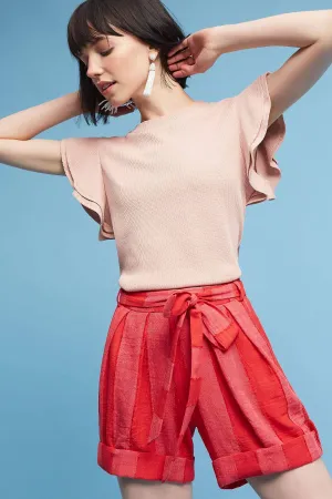 Henry Shorts Red Linen