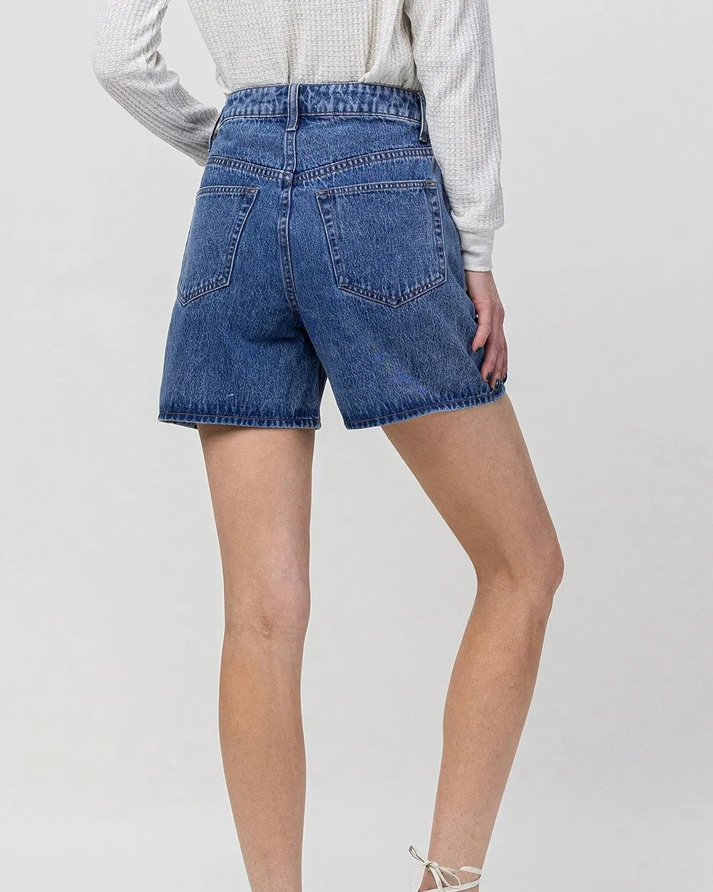 High Rise Mom Shorts
