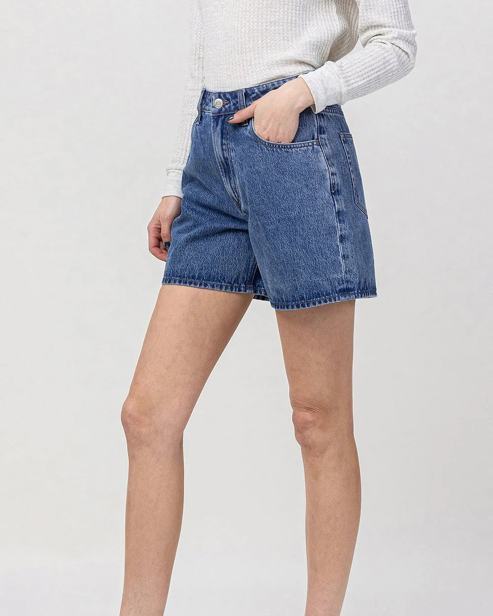 High Rise Mom Shorts