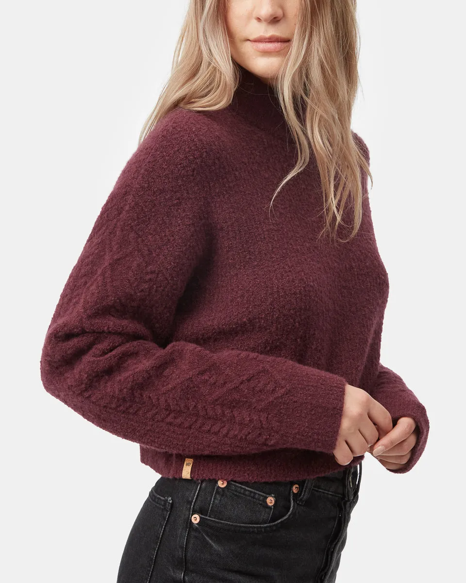 Highline Fuzzy Cable Sleeve Sweater