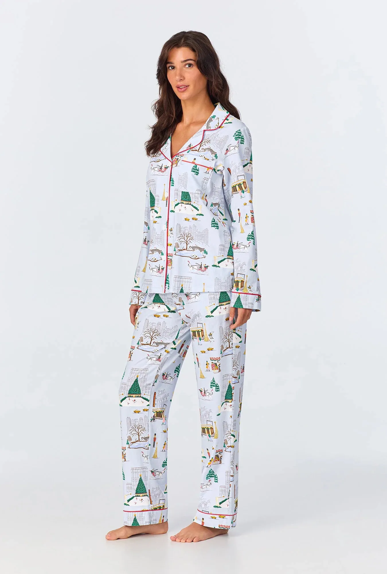 Holiday in the City Long Sleeve PJ Set