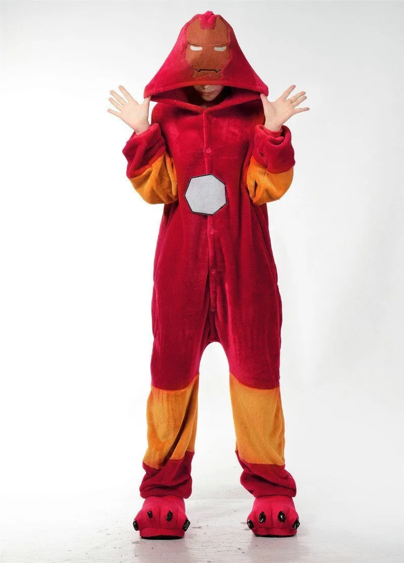 Iron Man Costumes Kigurumi Onesies Pajamas Adult