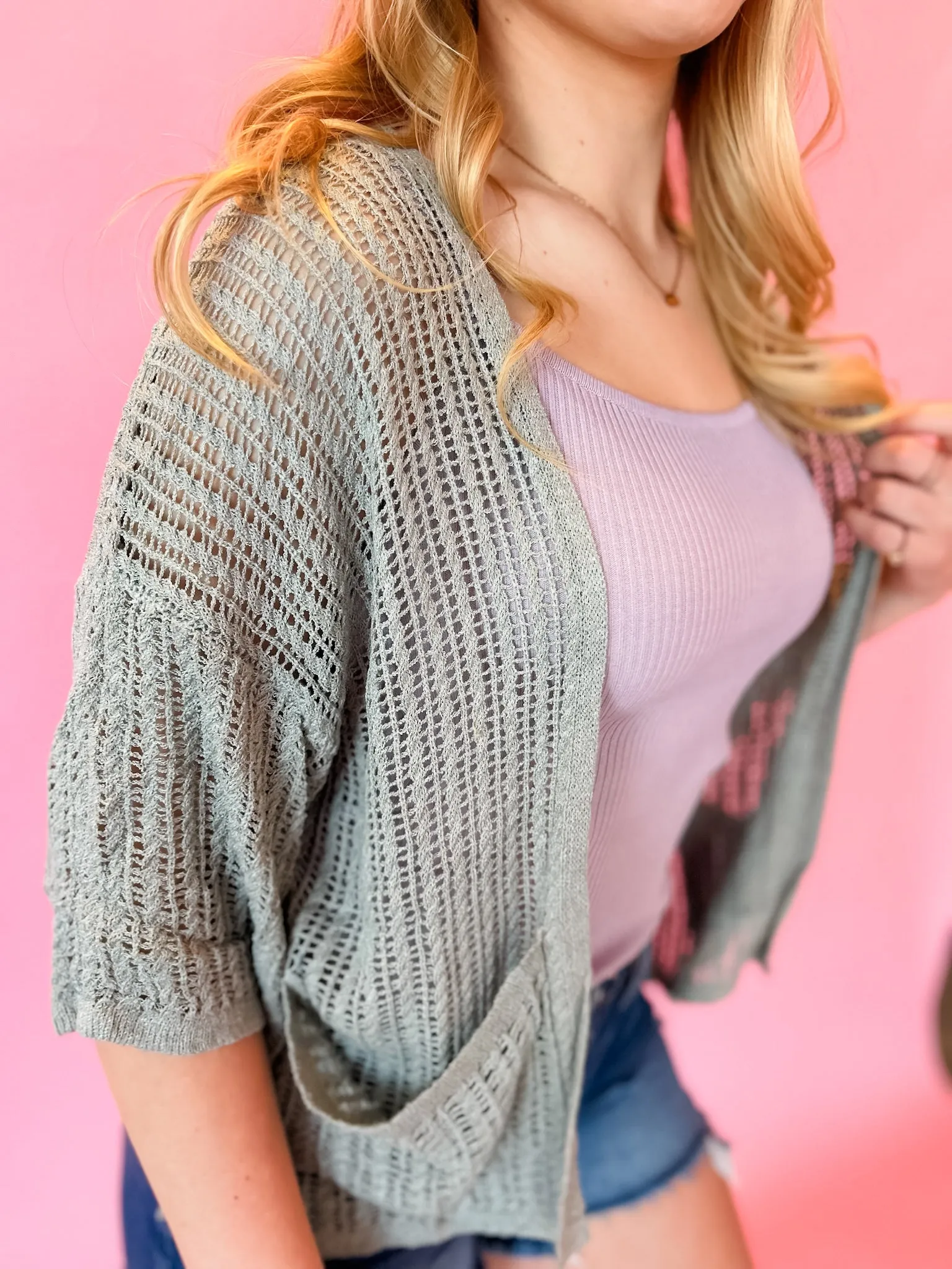 Joshua Tree Knit Cardigan - Olive
