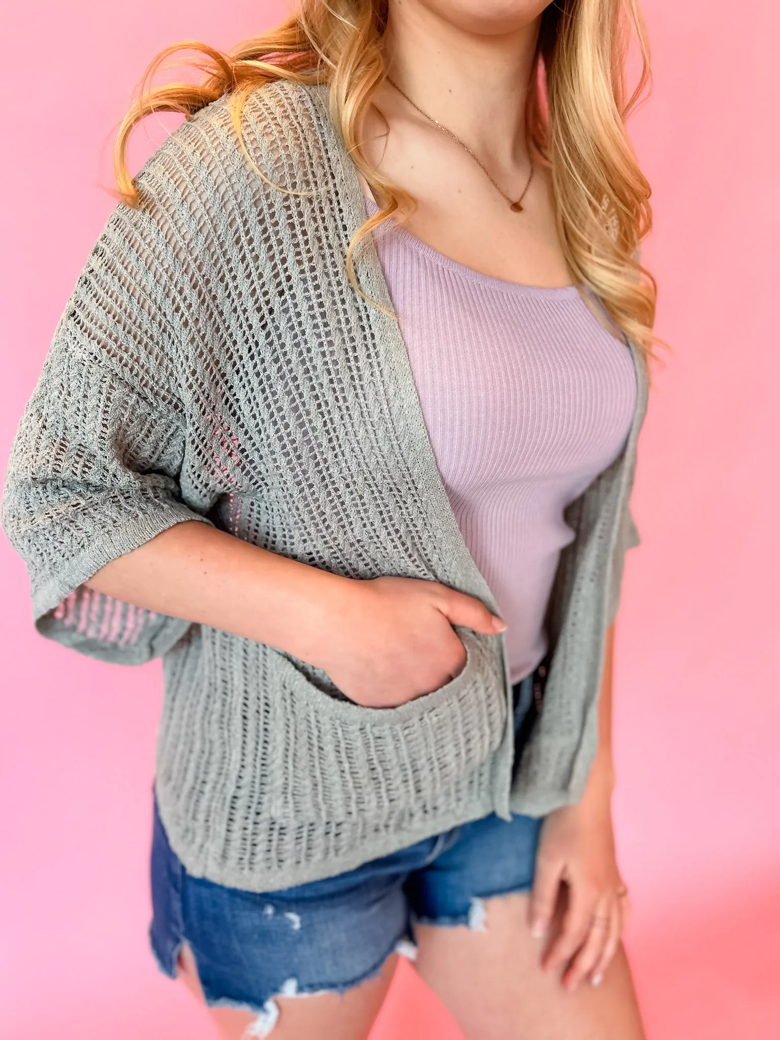 Joshua Tree Knit Cardigan - Olive