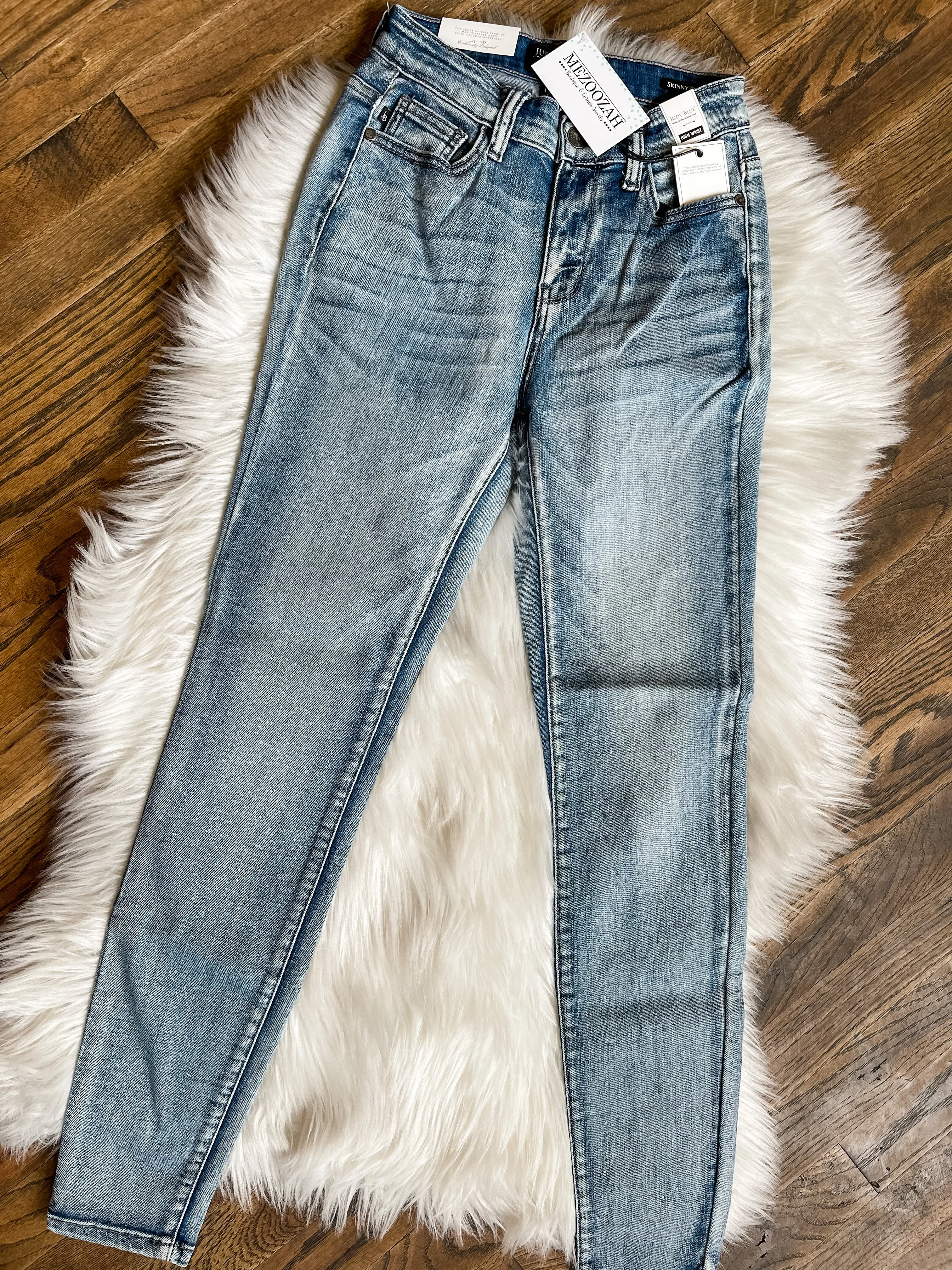 Judy Blue || Hillary High Rise Heavy Handsand Skinny Jean