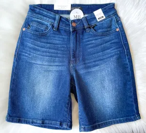 Judy Blue || Sammie High Waist V-Front Bermuda Shorts