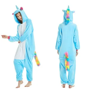 Jumping Tiger Long Sleeve Onesie Men Women Flannel Warm Panda Pajamas onepiece Adult Animal Pajamas Cute Cartoon Onesies