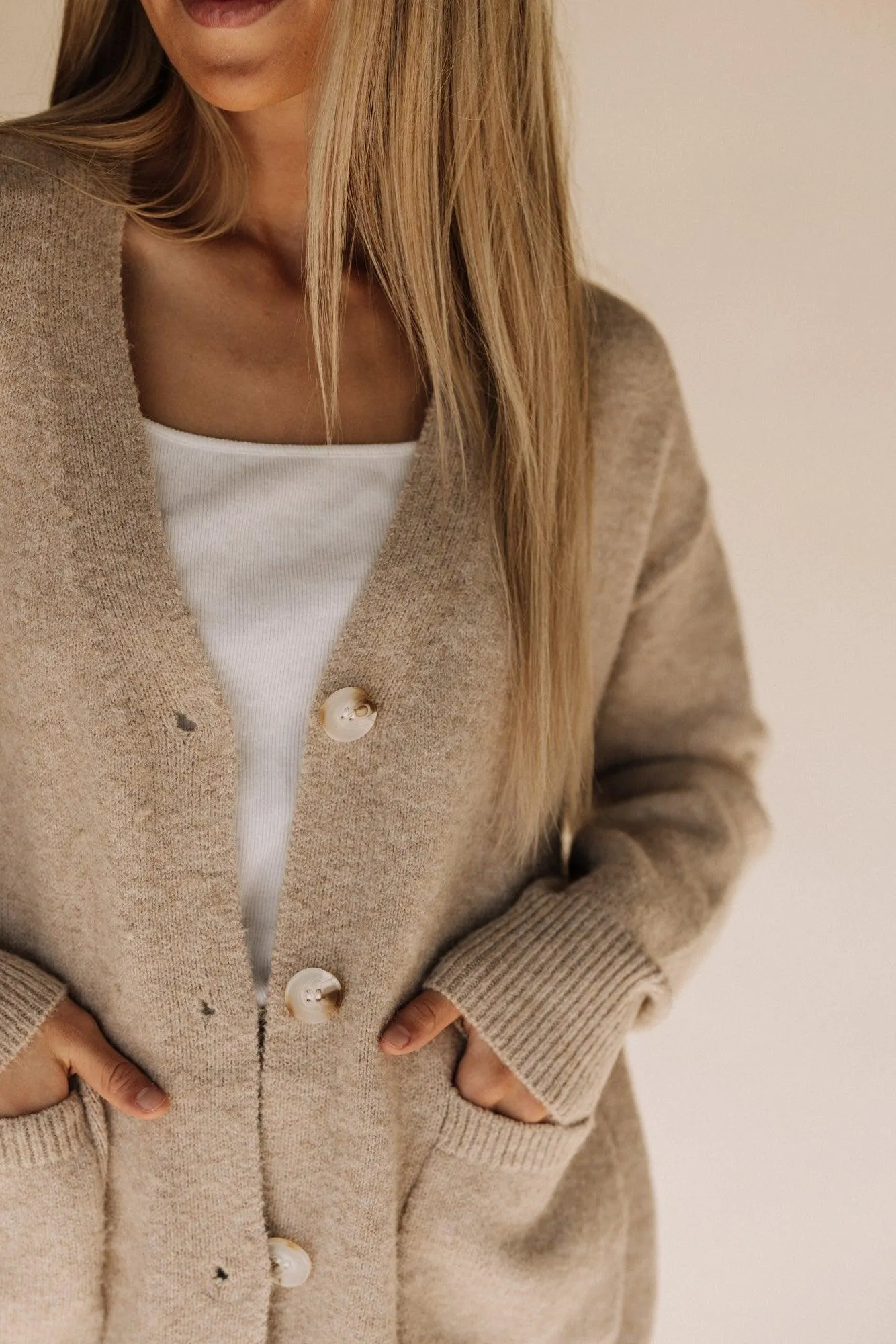 Kamrie Button Down V-Neck Cardigan