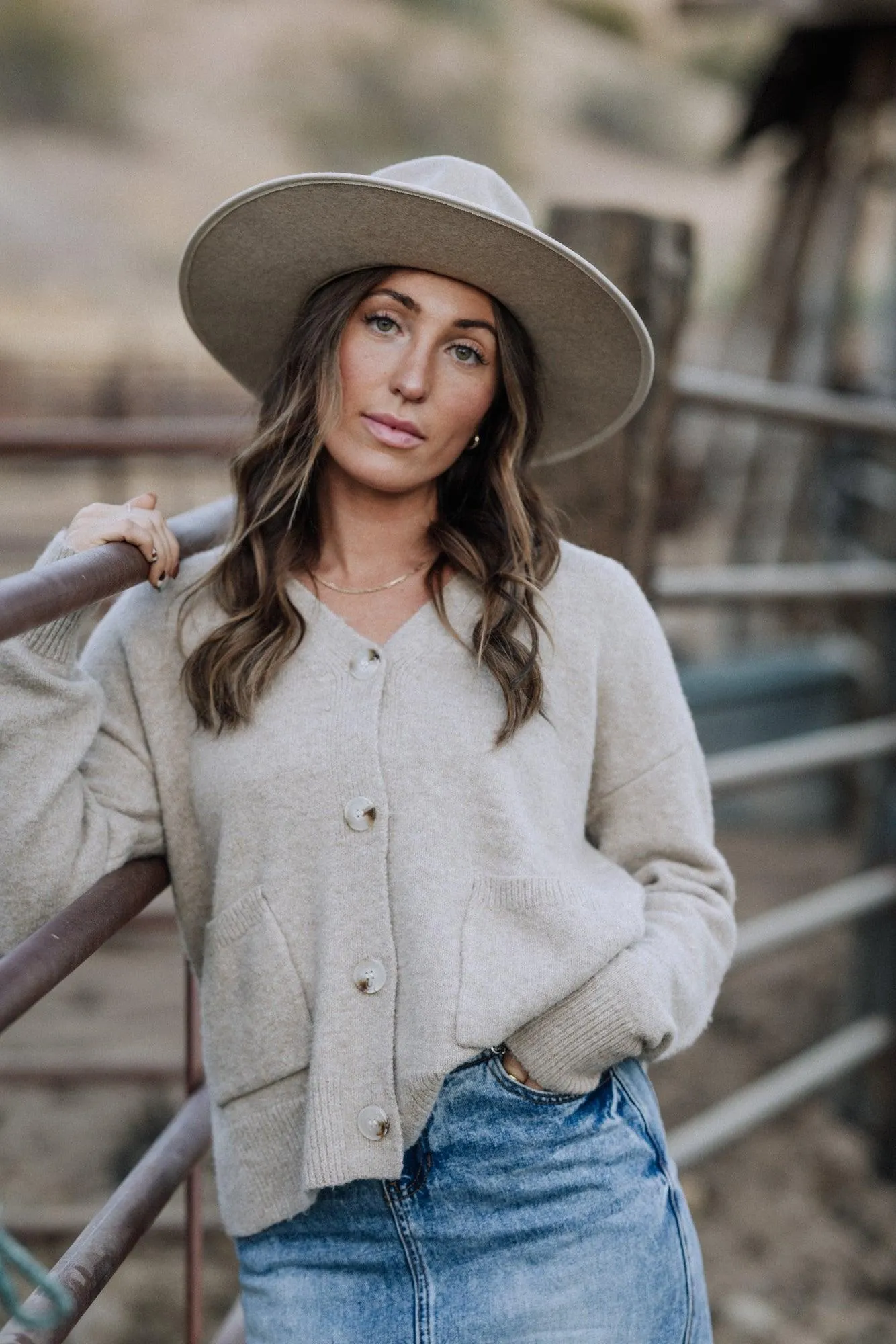 Kamrie Button Down V-Neck Cardigan