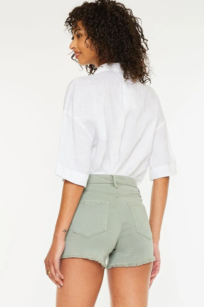 KanCan Olive You Denim Shorts