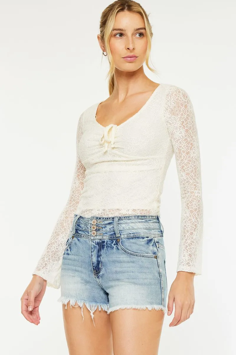 KanCan Triple Threat Denim Shorts