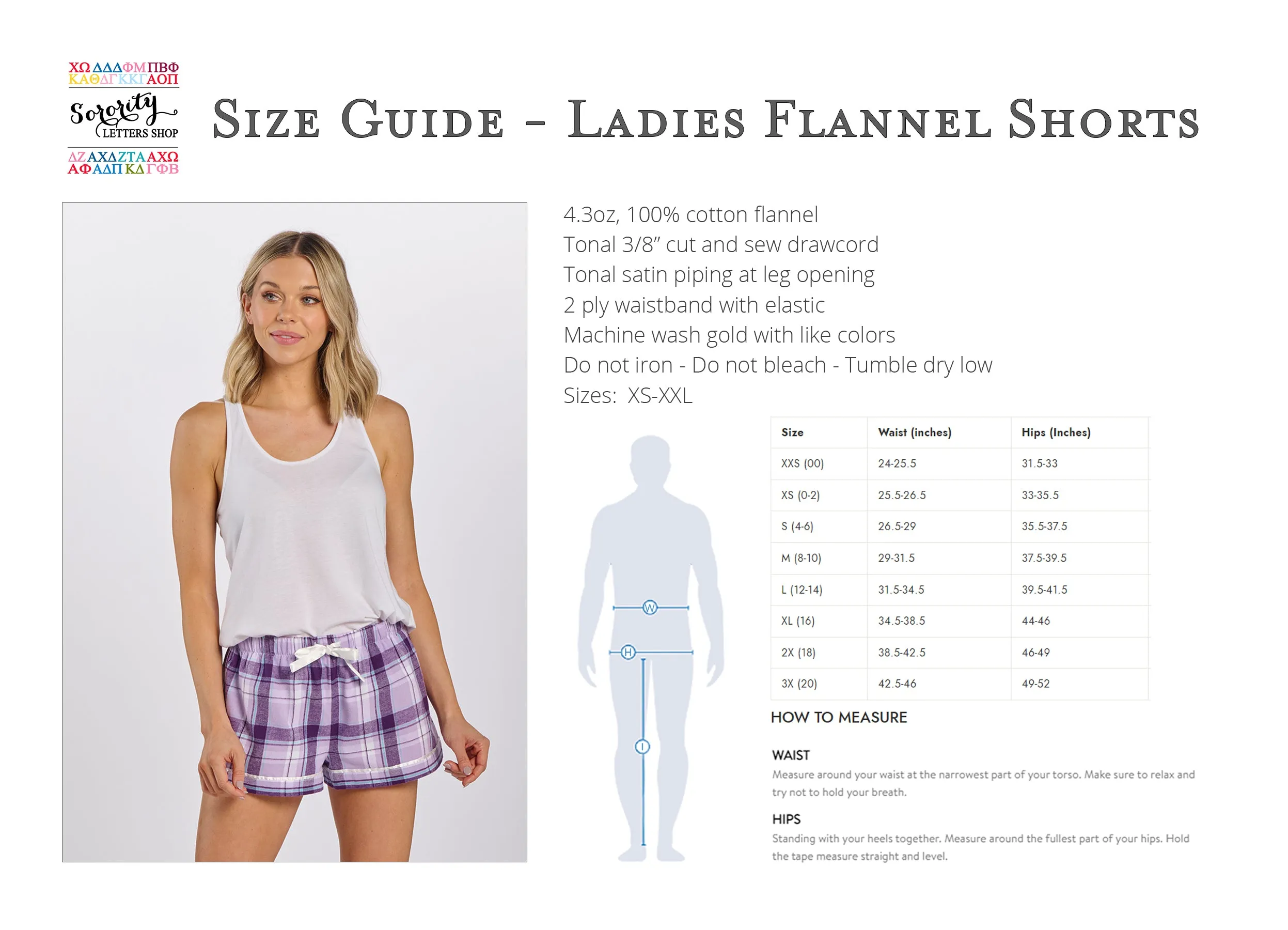 Kappa Alpha Theta Flannel Boxer Shorts