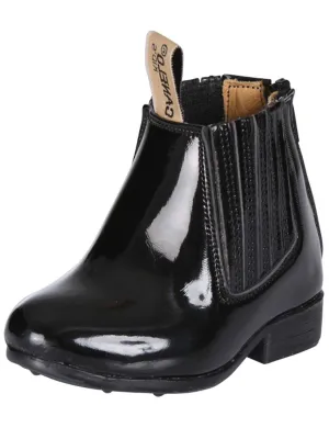 Kids - Botines Charros Clasicos de Charol Sintetico para Bebes 'El Canelito' - ID: 34081