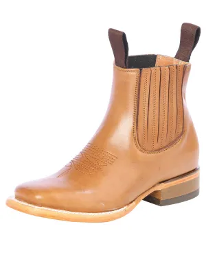 Kids - Botines Vaqueros Clasicos de Piel Genuina para Niños 'Jar Boots' - ID: 126599
