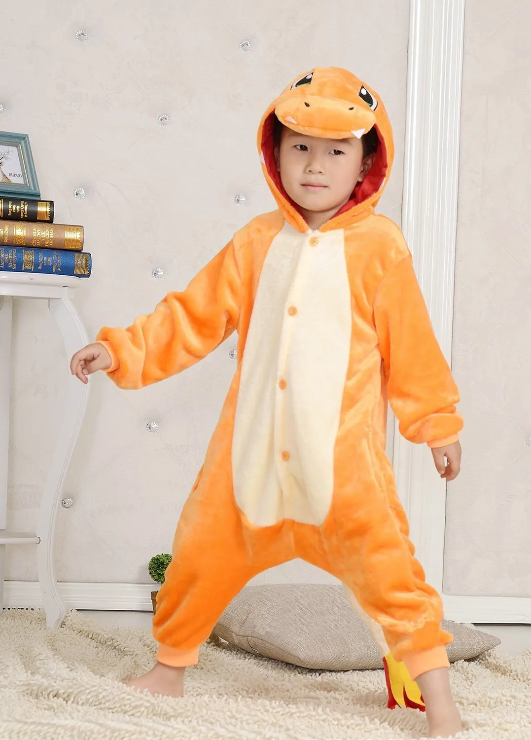 Kids Charmander Pokemon costume Kigurumi Pajamas
