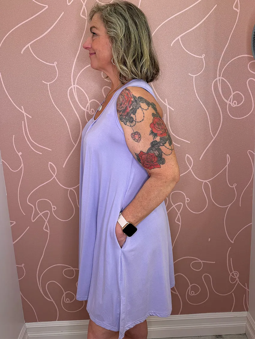 Lav & Kush Pleated Tank Dress