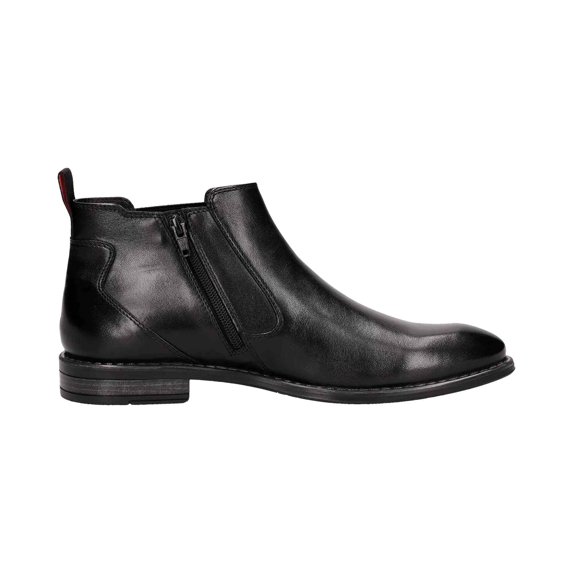 Leder Stiefel schwarz