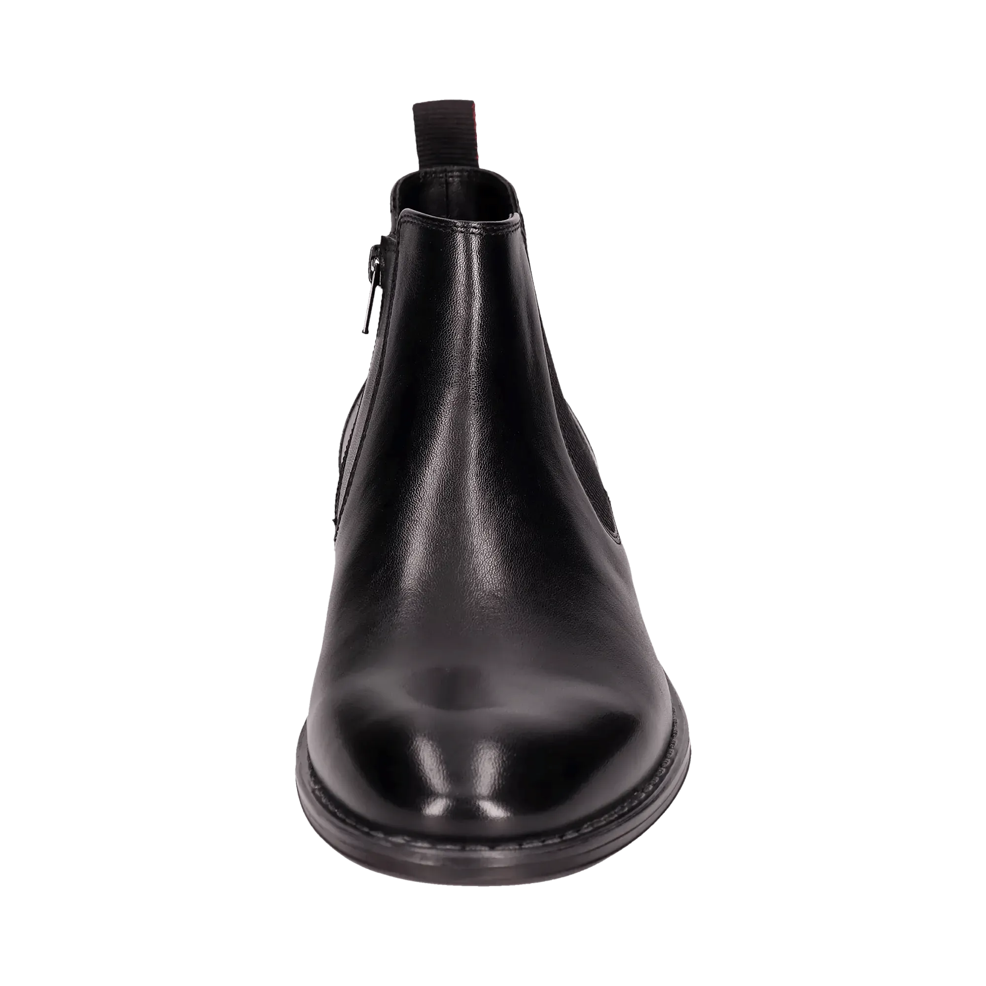 Leder Stiefel schwarz