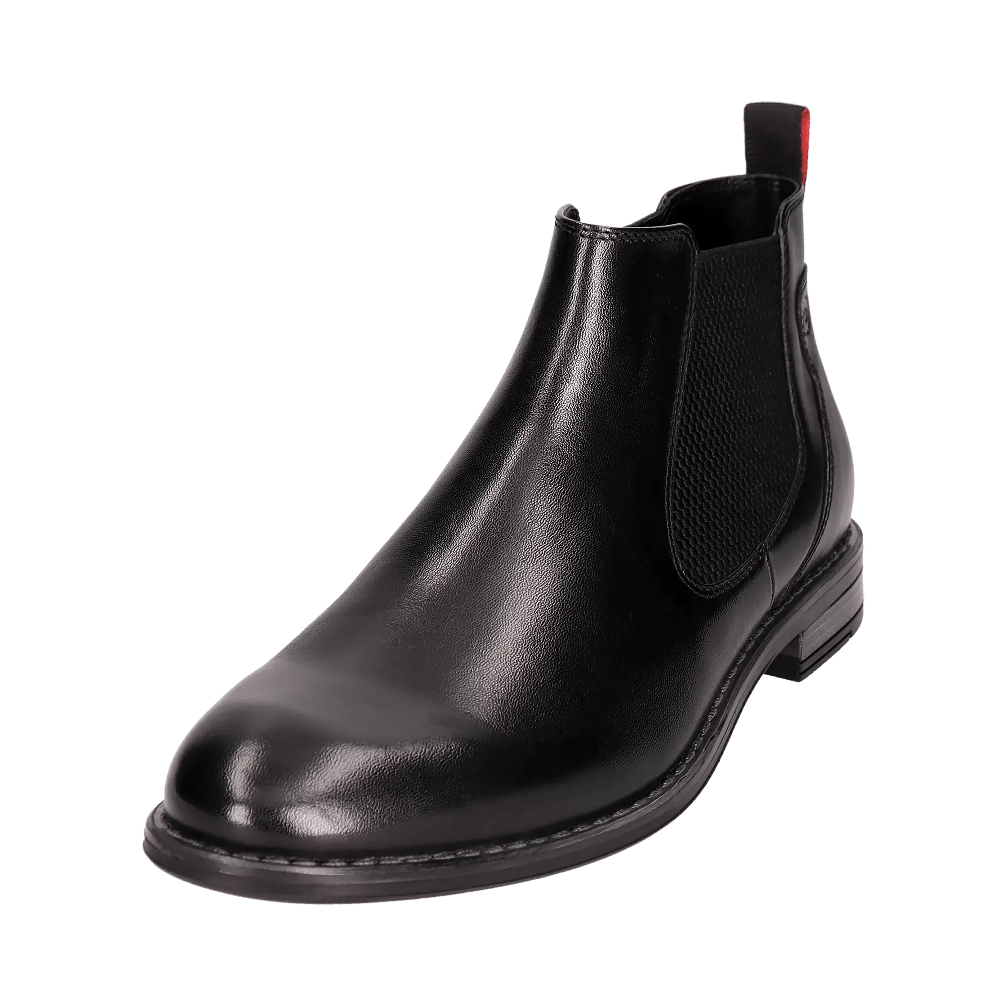 Leder Stiefel schwarz