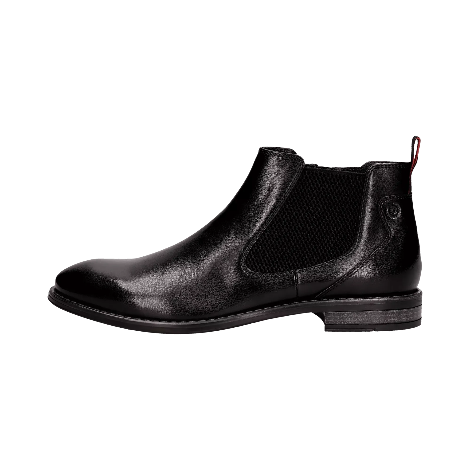 Leder Stiefel schwarz