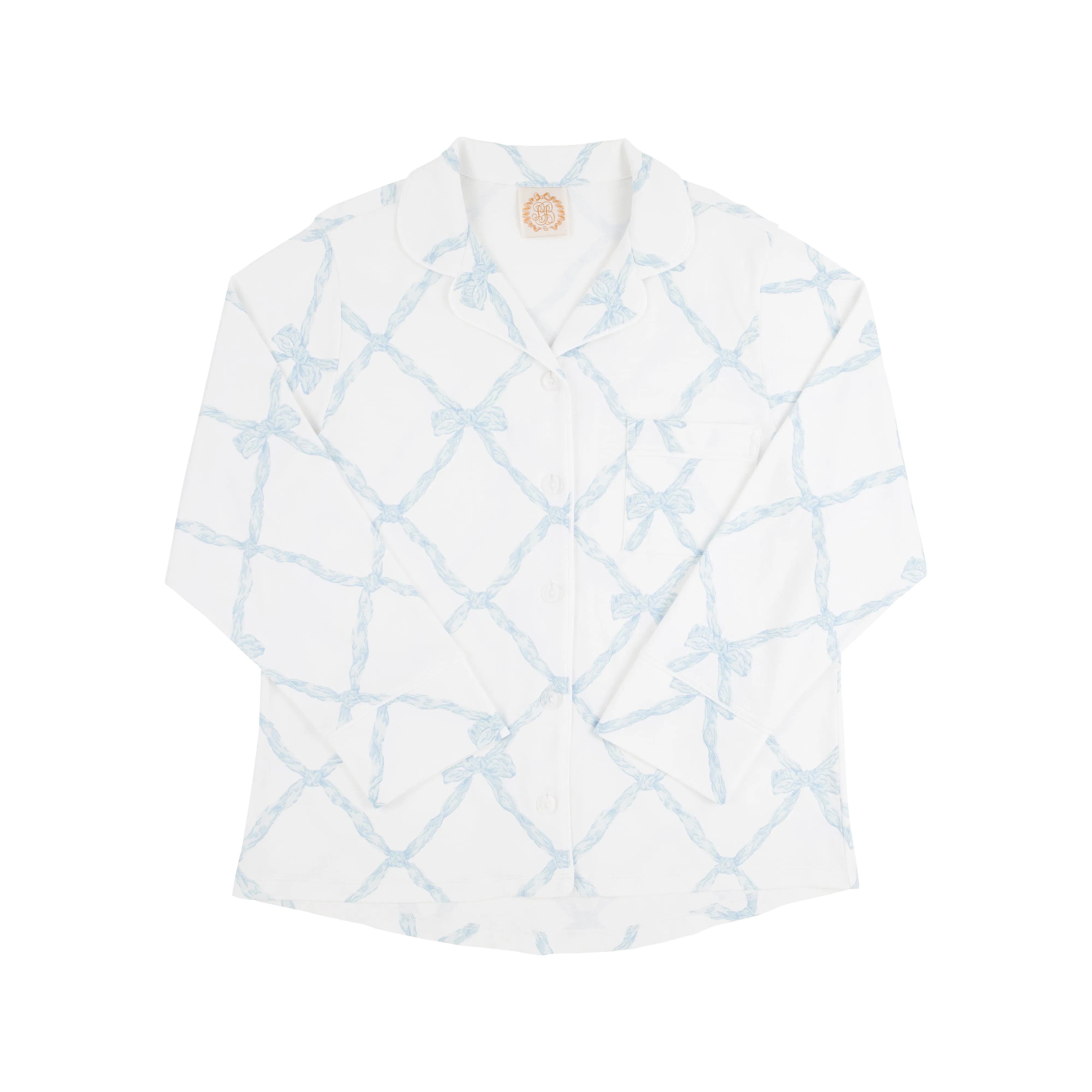 Let Me Lounge Long Sleeve Top (Women's) - Buckhead Blue Belle Meade Bow