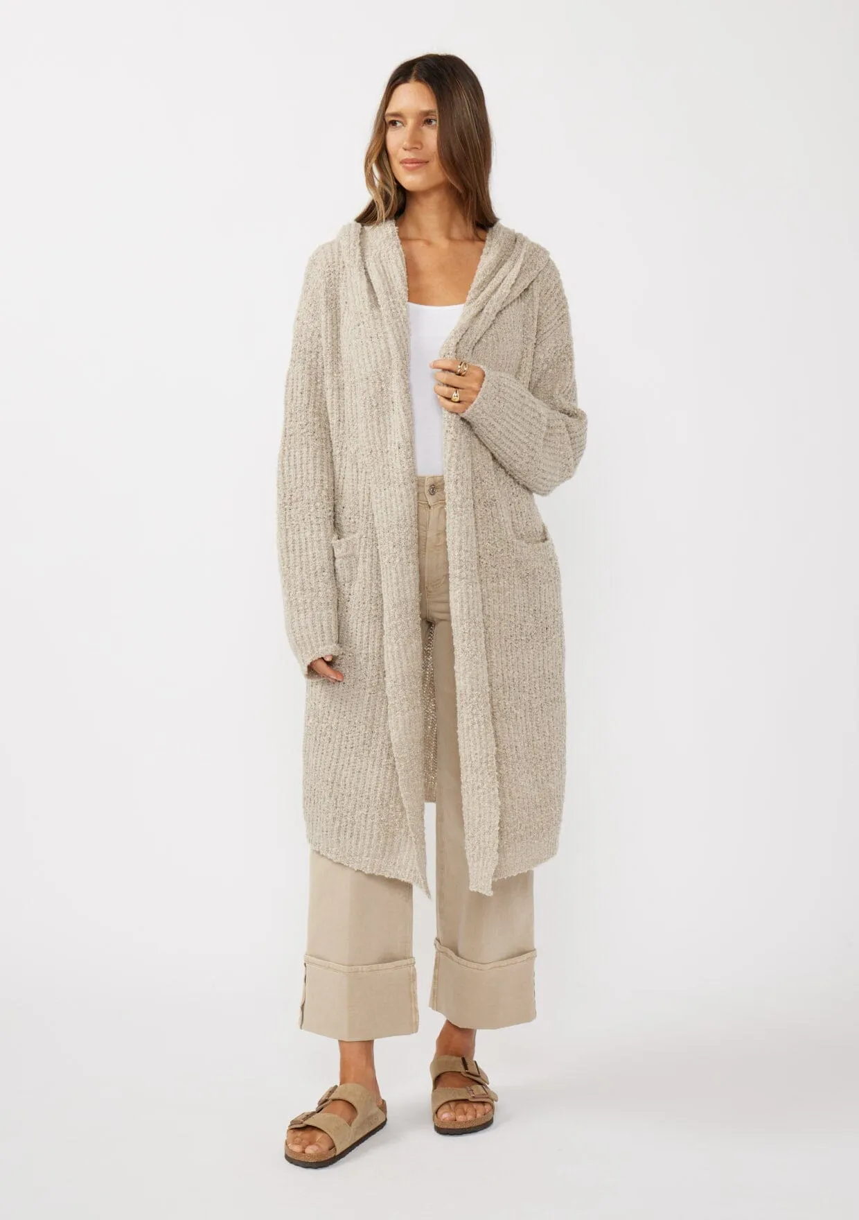 Lina Space Dye Hooded Cardigan