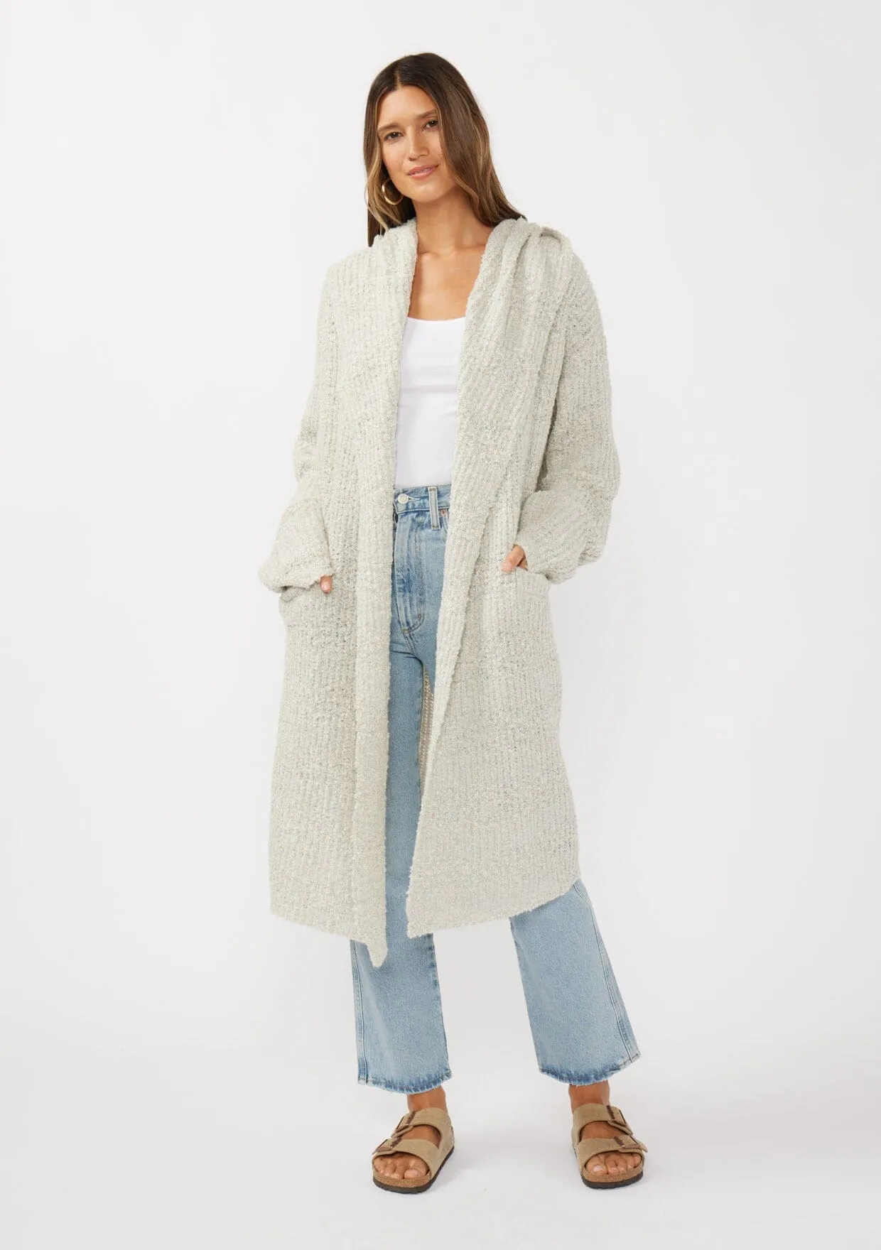 Lina Space Dye Hooded Cardigan