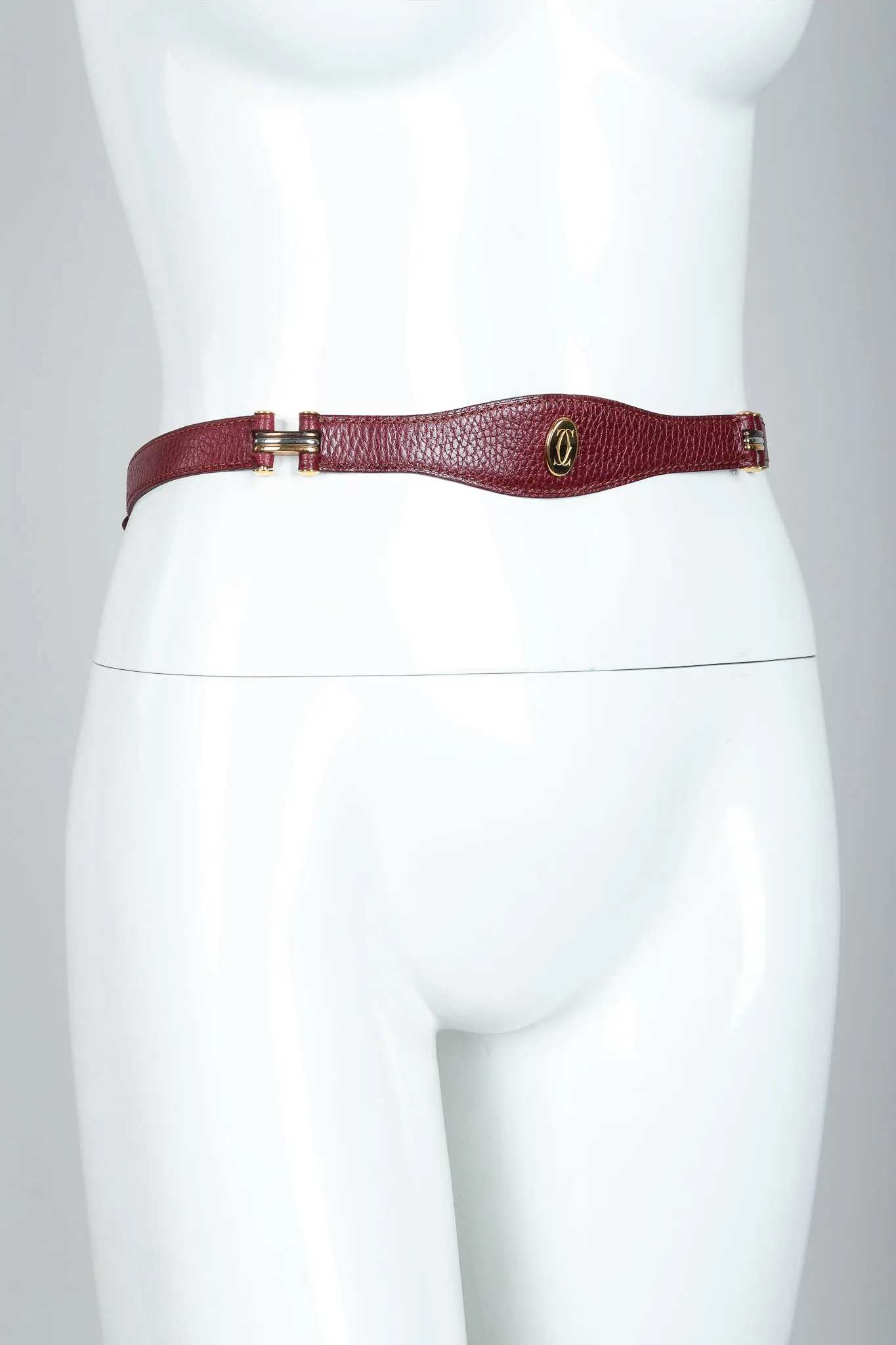 Logo Medallion Leather Belt