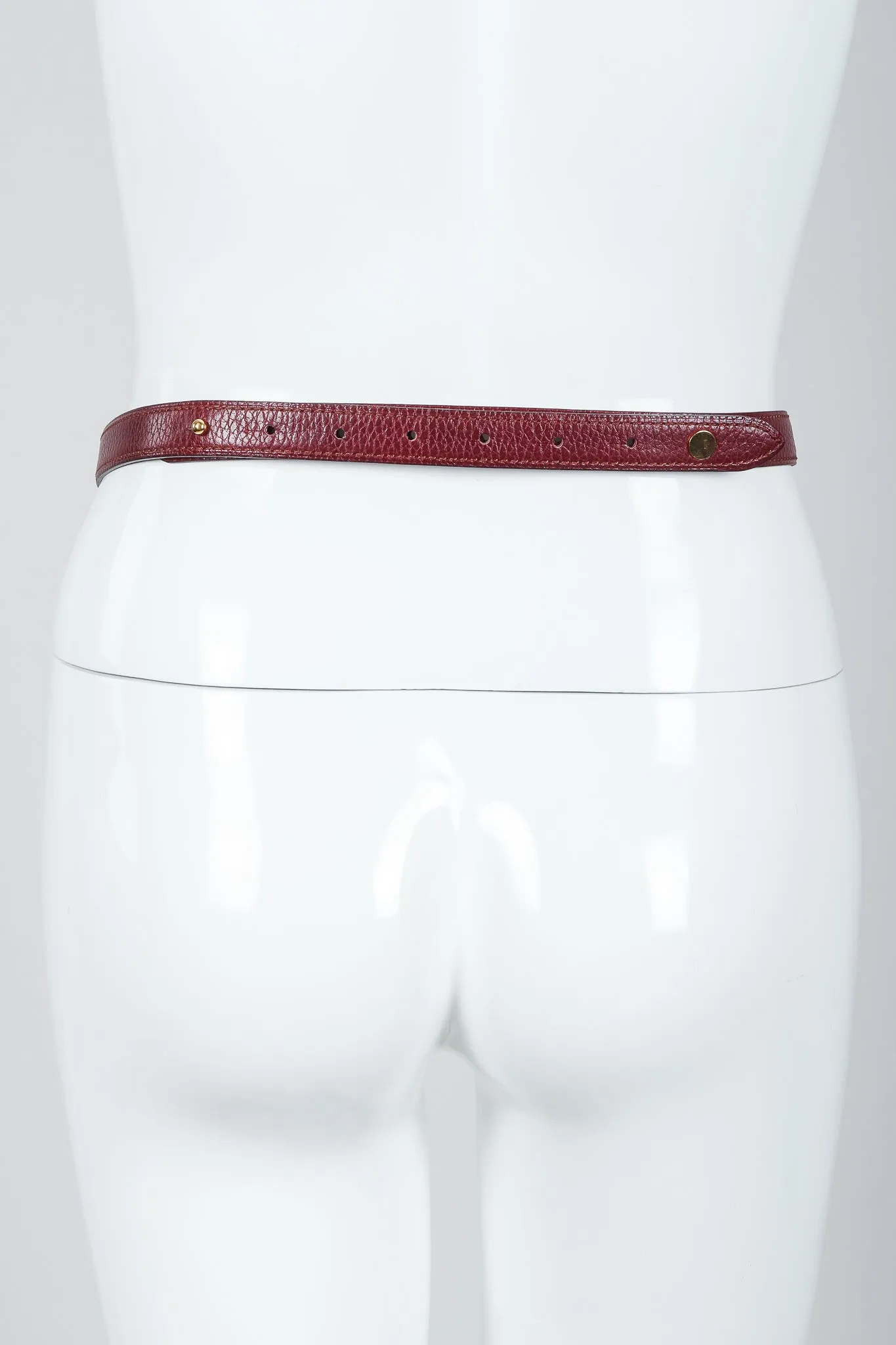 Logo Medallion Leather Belt