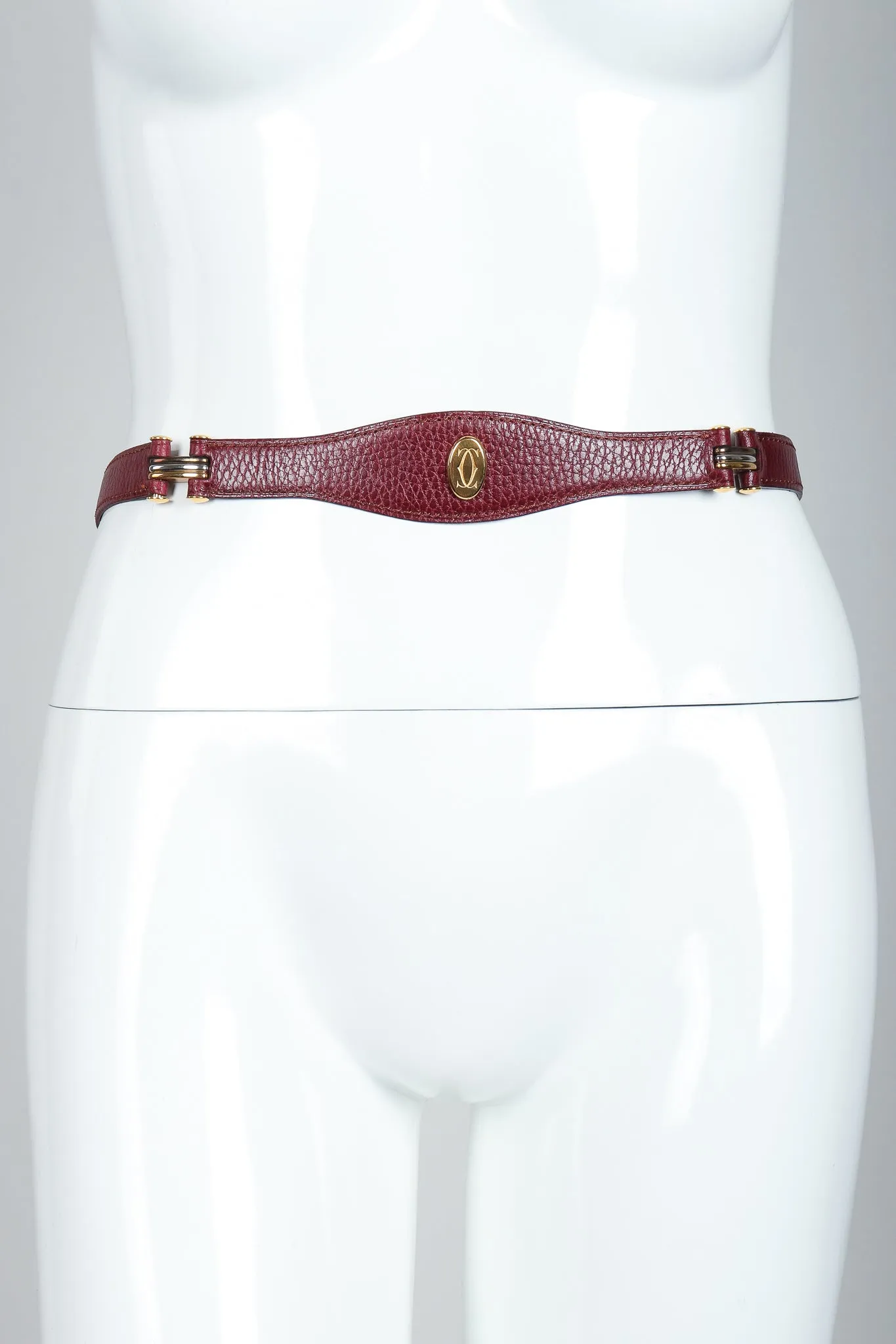 Logo Medallion Leather Belt
