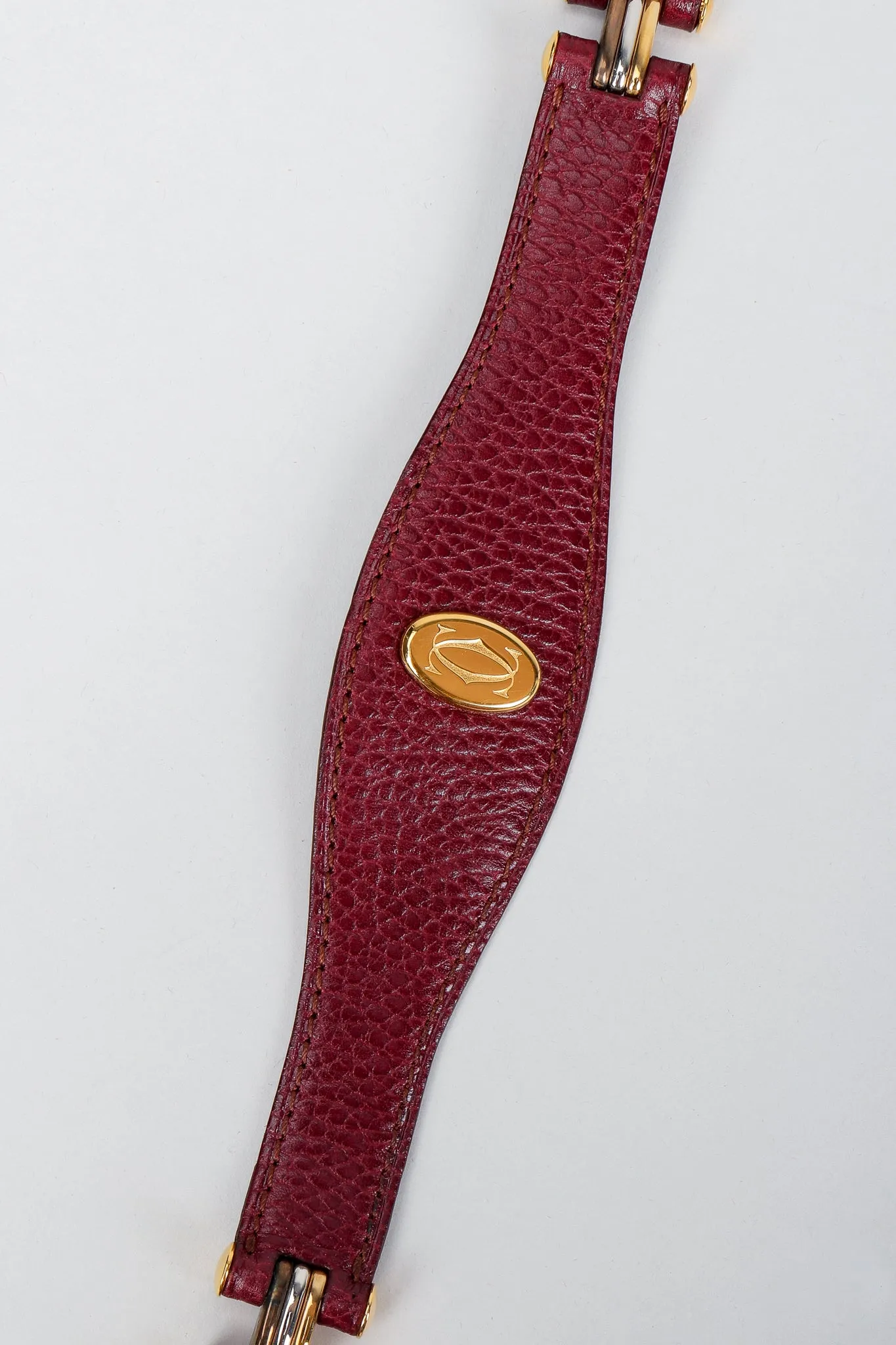 Logo Medallion Leather Belt