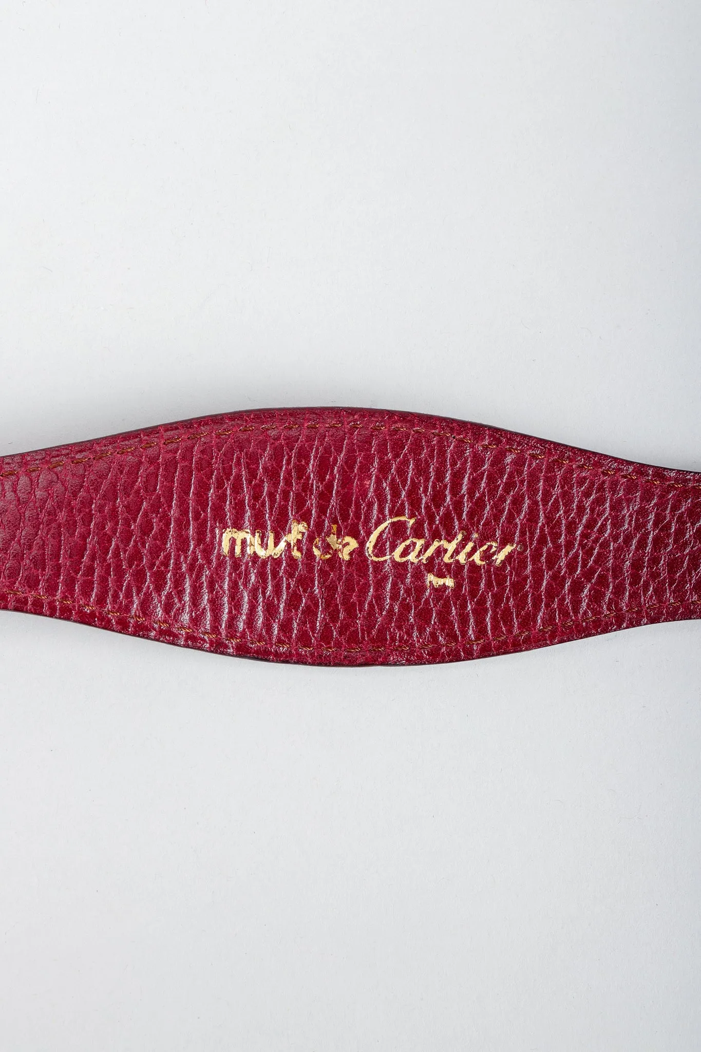 Logo Medallion Leather Belt