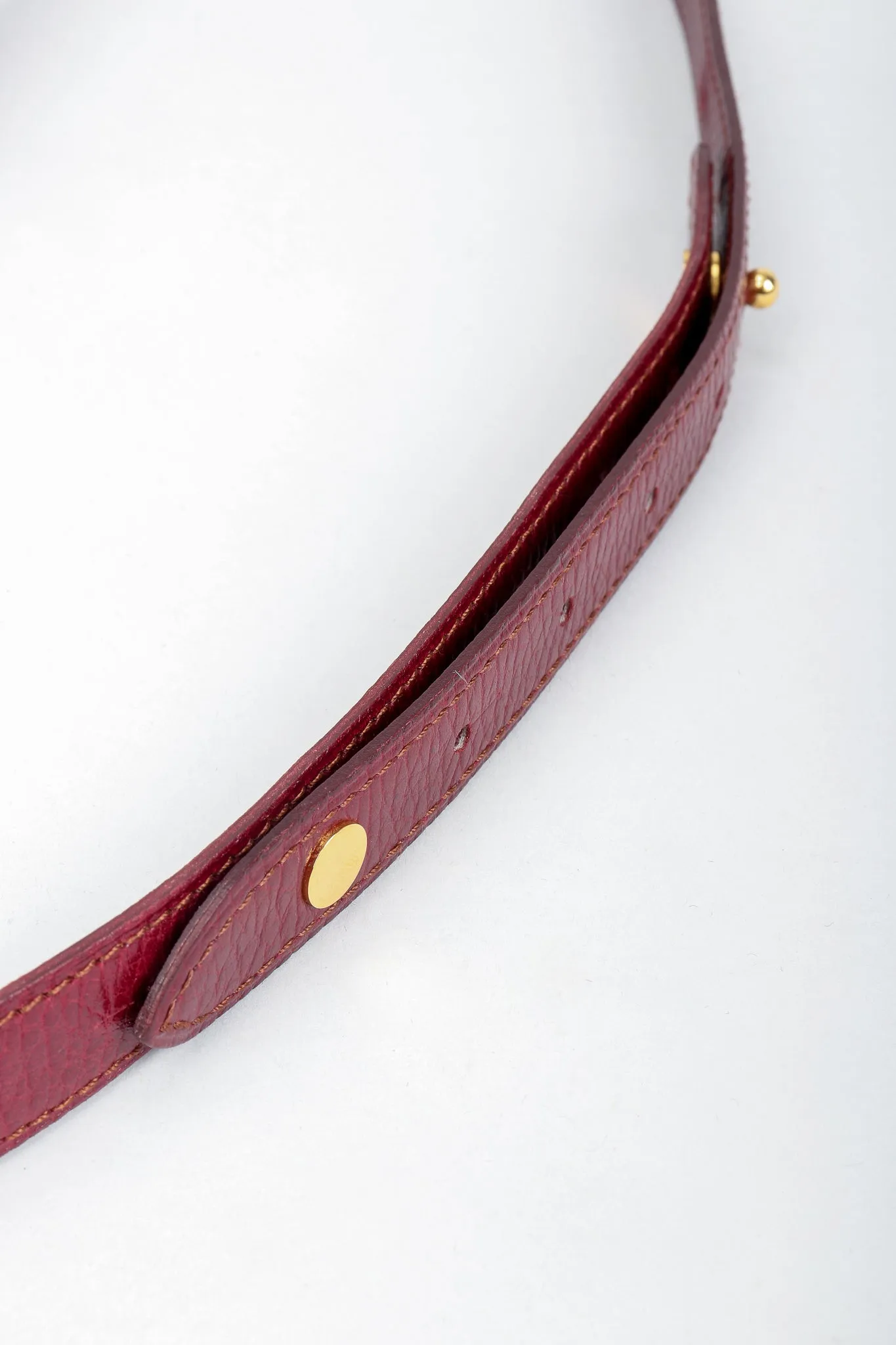 Logo Medallion Leather Belt