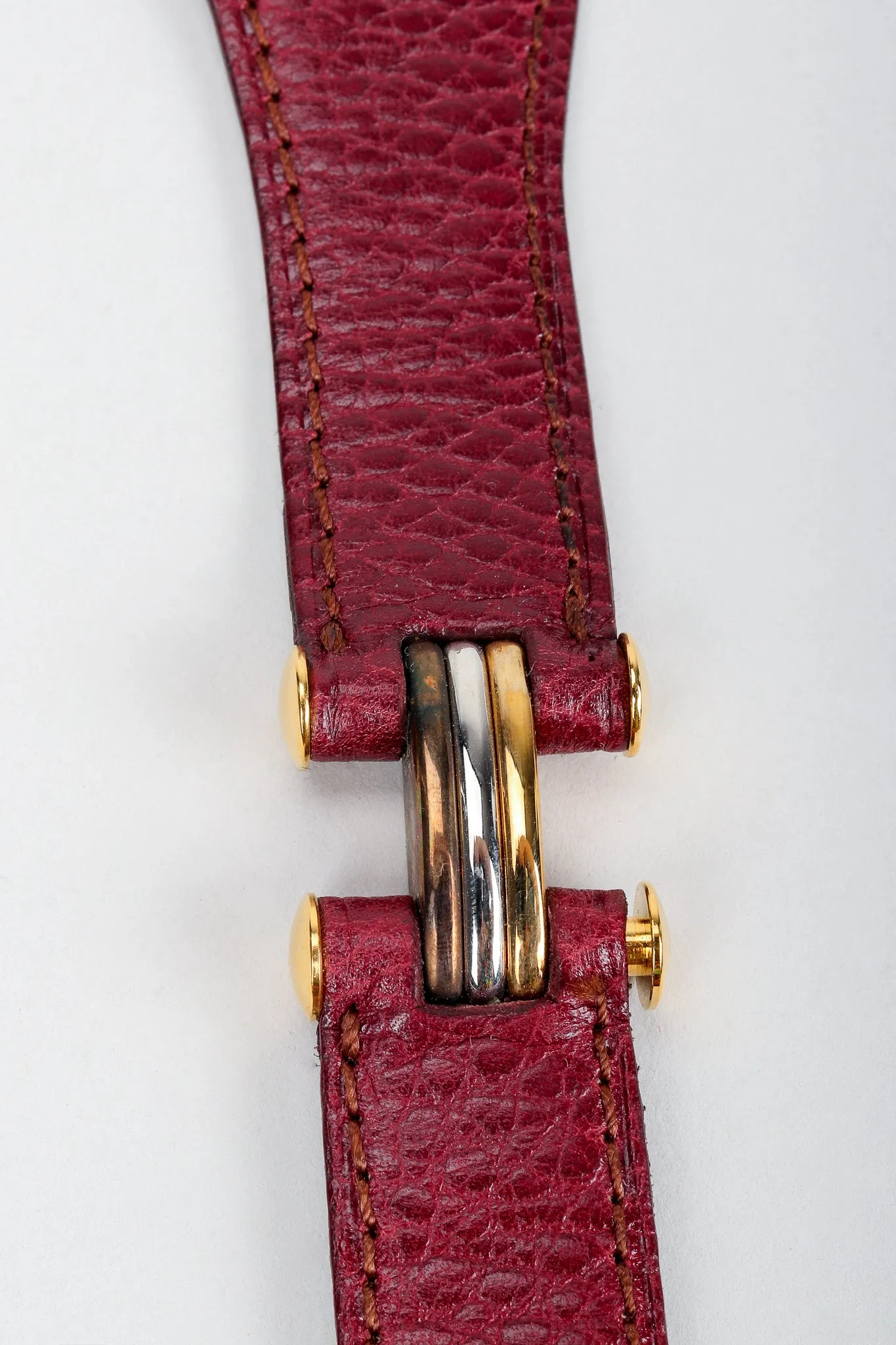 Logo Medallion Leather Belt